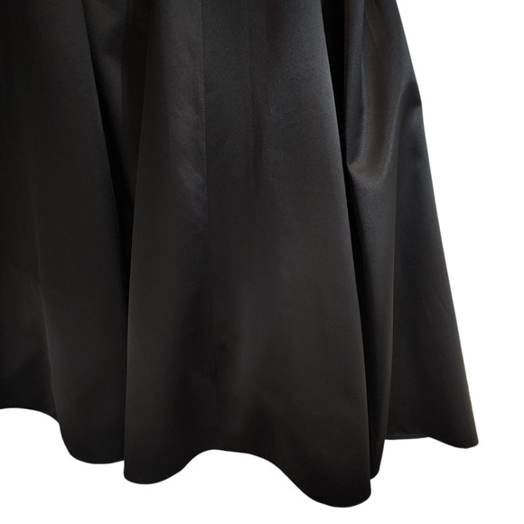 Vtg ABS Evening Allen Schwartz Gown sz 12 Women Black Maxi Dress Formal Prom USA - Picture 14 of 14